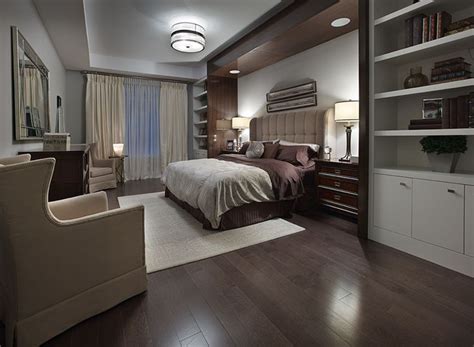 Maybe you would like to learn more about one of these? The dark wood floors and millwork, accented by the neutral ...
