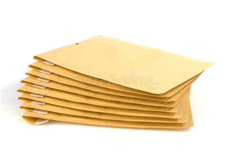Large Size Bubble Lined Shipping Or Packing Envelopes Stock Image