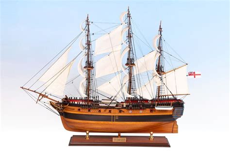 Seacraft Gallery 90cm Hms Investigator Wooden Model Ship Boat Matthew