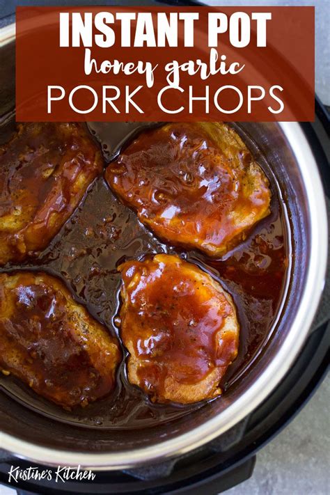 From rock hard to perfectly tender in minutes. Instant Pot Honey Garlic Pork Chops in 2020 | Pork chops ...
