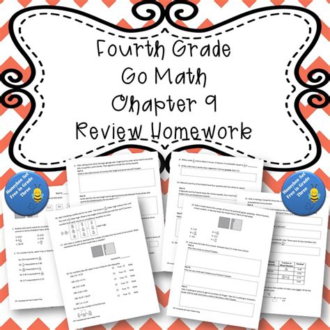 Make learning math fun for your 5th grader. Fourth Grade Go Math Chapter 9 Review Homework in 2020 | Go math, Math, Review homework