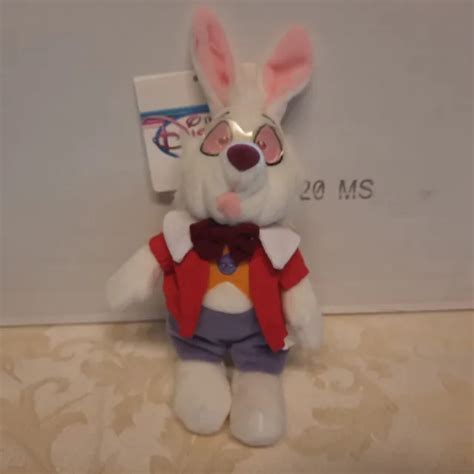 The Disney Store White Rabbit From Alice In Wonderland Mini Bean Bag