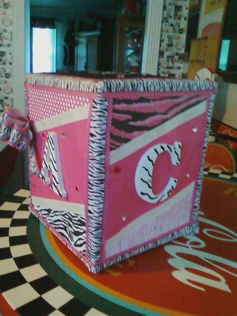 Check out smm's blogs to find the best maternity letter board ideas. Baby block made from cardboard box ABC letters and ...