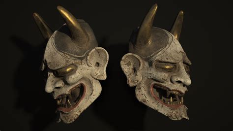 Old Japanese Hannya Masks. | Japanese hannya mask, Japanese mask, Japanese oni mask