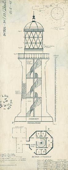 Tillamook rock lighthouse oregon tripomatic. 'Lighthouse Plans I' Prints - The Vintage Collection | AllPosters.com