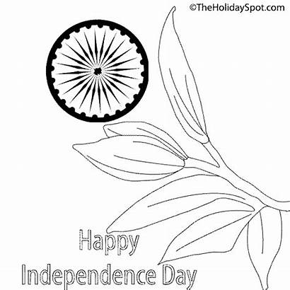 Independence Indian Clipart Coloring Draw Independent Drawing