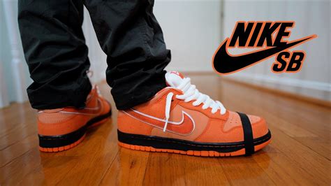 Nike Dunk Low Sb X Concept Orange Lobster Review And On Feet Youtube