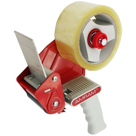 Amram Packing Tape Dispenser Gun For 2 Inch Tape Includes 1 Roll Of