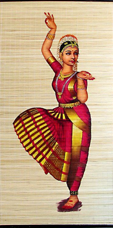 Bharatnatyam Dancer Wall Hanging Dancer Painting Indian