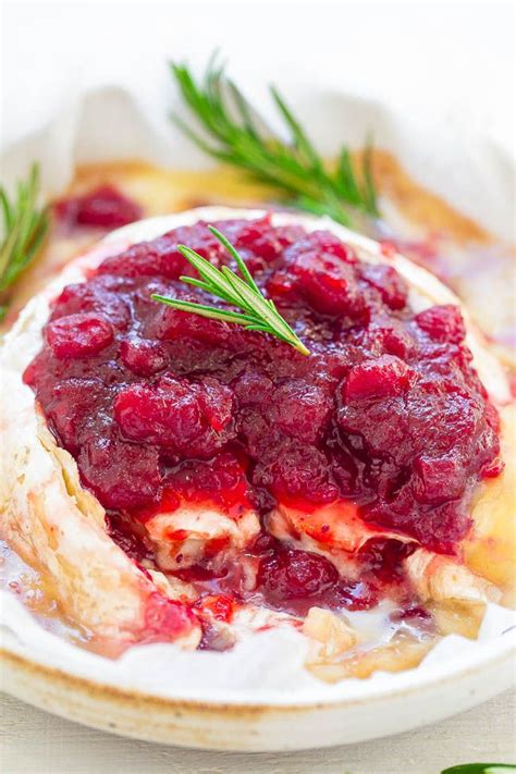 Cranberry Baked Brie Easy 15 Minute Appetizer Thats Filled And