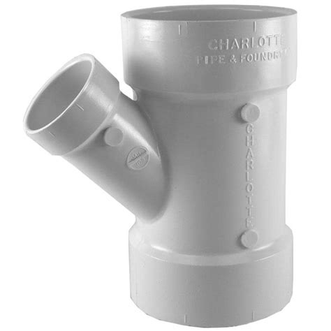 Shop Charlotte Pipe 2 In X 1 12 In Dia Pvc Schedule 40 Wye Fitting At