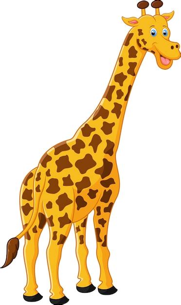 Cute Giraffe Cartoon Vector Premium Download