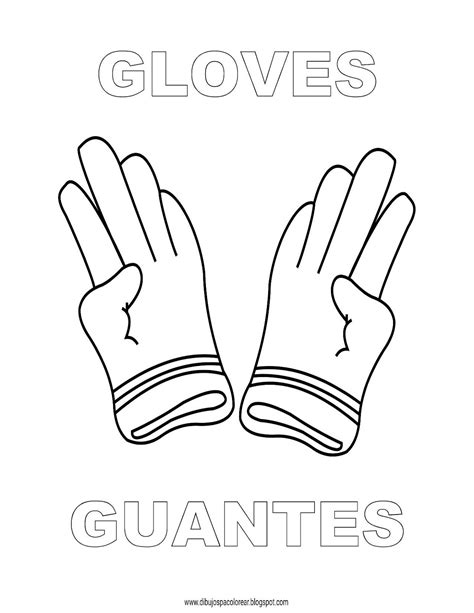 Dibujos Inglés Español Con G Guantes Gloves