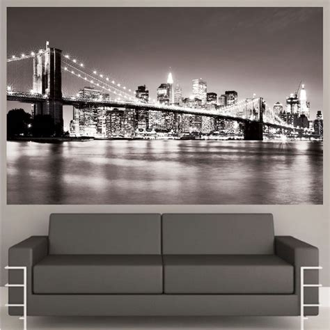 New York Bridge Mural Decal View Wall Decal Murals Primedecals