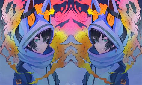 Anime Photoshopped Colorful 1800x1080 Wallpaper Wallhavencc