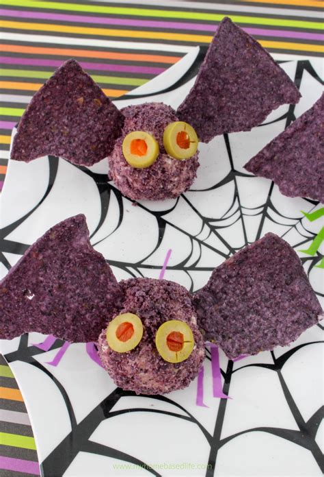 Bat Cheese Balls Halloween Appetizer My Home Based Life