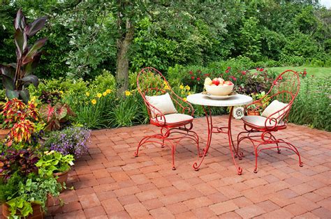French Country Garden Traditional Patio Chicago By