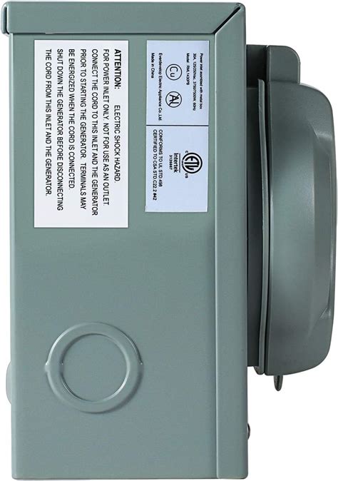 Buy 30 Amp Generator Power Inlet Box Nema L14 30p Power Inlet Box For