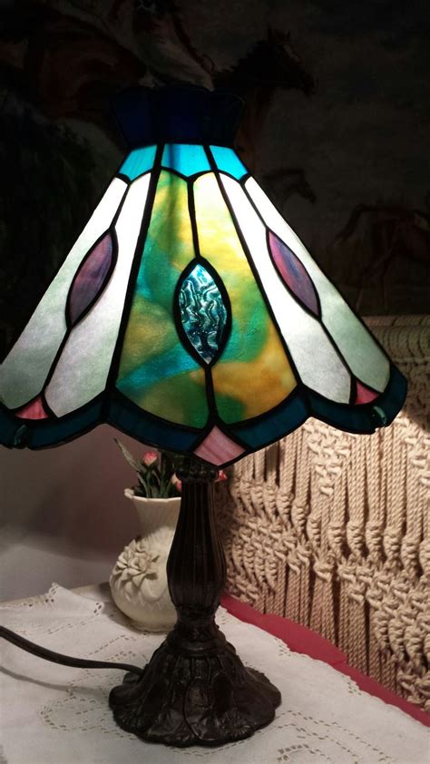Stained Glass Table Lamp Designed By Anita Troisi 15 High Stained Glass Lamps Stained Glass