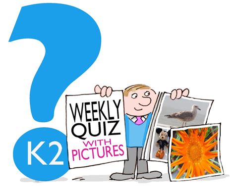 Report an error, omission or problem 40 Question Weekly Quiz with Pictures