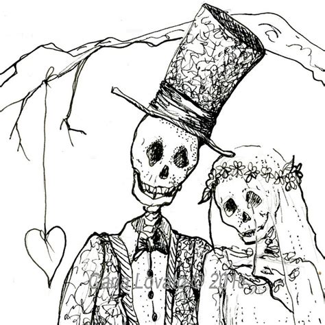 Skeleton Couple Drawing At Getdrawings Free Download