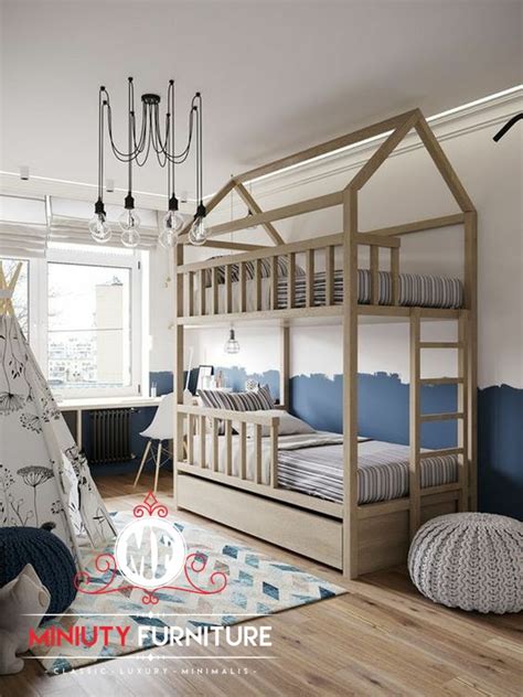 model tempat tidur anak minimalis tingkat | MINIUTY FURNITURE