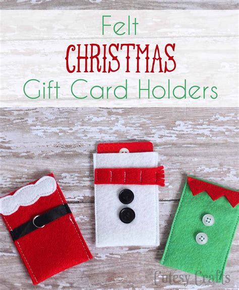 Christmas gift card holders 2. Felt Christmas Gift Card Holders - diycandy.com