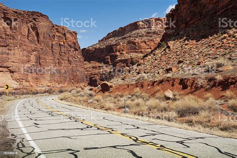 Canyon Road Scenic Byway 128 Moab Utah Usa Stock Photo Download Image