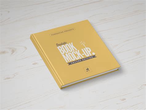 Square Book Mock-Up - PuneDesign