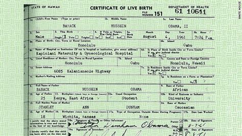 White House Releases Obamas Birth Certificate Cnn Political Ticker