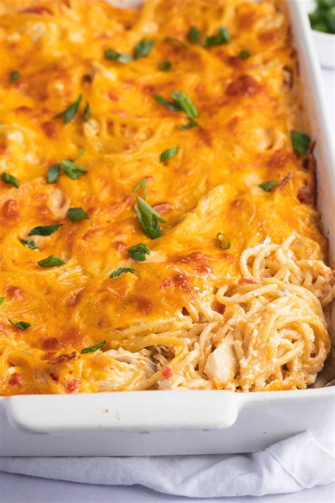 Rotel Chicken Spaghetti Easy Recipe Insanely Good