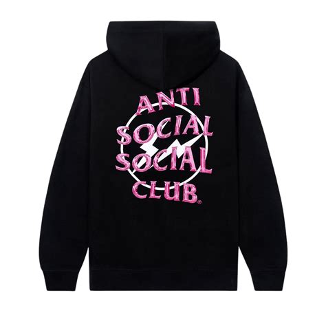 Anti Social Social Club X Fragment Precious Petals Hoodie Black Pink