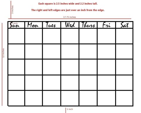 Free Blank 31 Day Calendar Template 2023