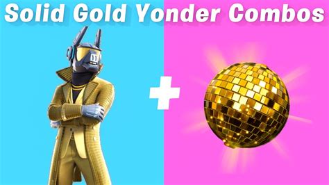 7 Best Solid Gold Yonder Skin Back Bling Combos In Fortnite Overtime Yonder Youtube
