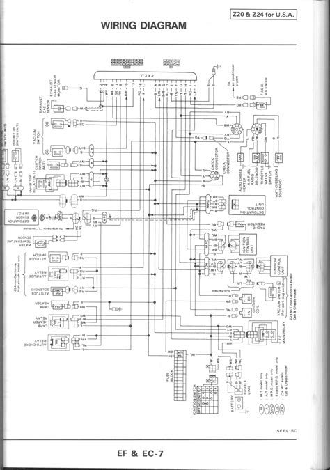1986 Nissan Pickup Truck Wiring Diagram