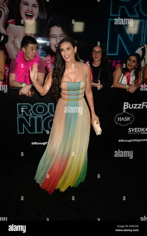 New York Ny June 12 Demi Moore Attends The Rough Night New York