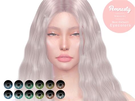 Amnesty Non Default Eye Color At Kiminachu Cc Sims 4 Updates