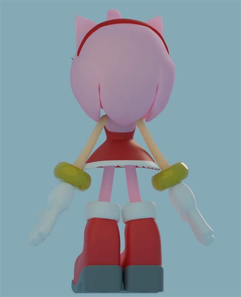 Amy Rose 3d Model Sonic The Hedgehog Amino