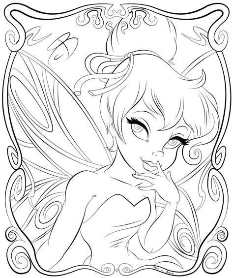 Coloring Pages Tinkerbell By Rcbrock On Deviantart Tinkerbell Coloring Pages Fairy Coloring