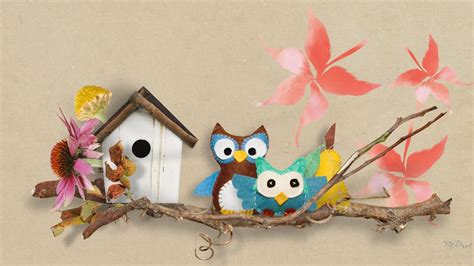 Spring Owls Wallpapers Wallpaper Cave