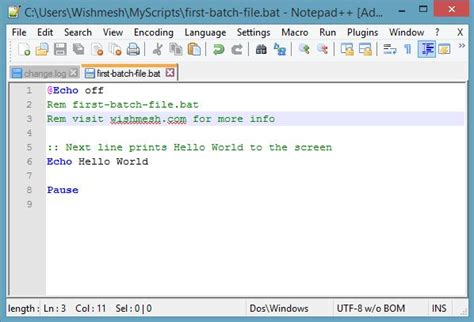 Notepad Editing Bet File Under Windows 81 Wishmesh