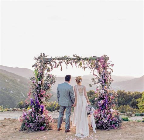 Just Wow Purple Ceremony Arch Lavender Wedding Wedding Pergola