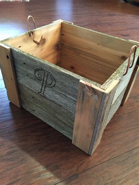 Reclaimed Wood Crates Etsy