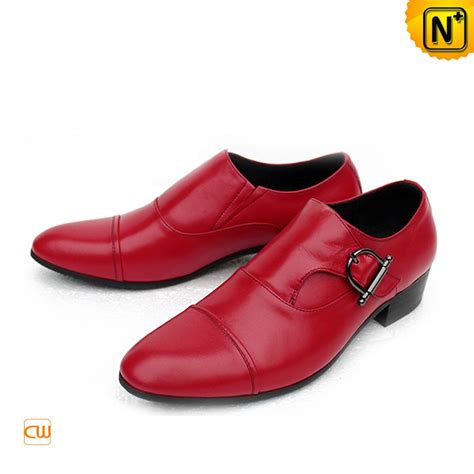 Red Leather Dress Shoes For Men Cw762051