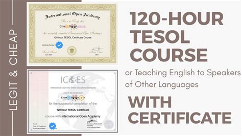 120 Hour Online Tesol Course With Certificate Legit For 599php Only