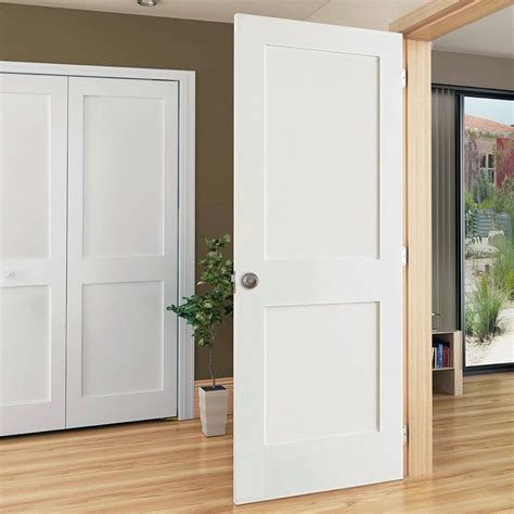 Shaker 2 Panel Solid Core White Interior Door Slab in 2020 ...