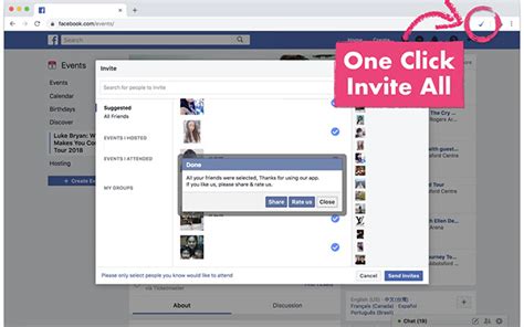 Invite All Friends For Facebook Chrome Extension