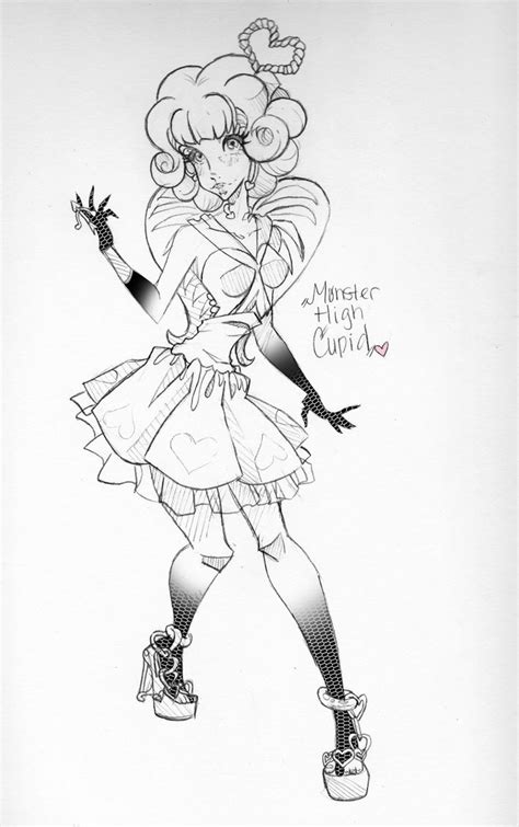 Belle Coloriage Monster High Cupidona | Des Milliers de Coloriage