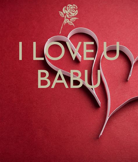 I Love U Babu Poster Ucoefriends Keep Calm O Matic