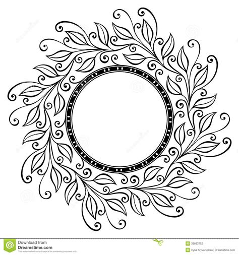 Check spelling or type a new query. Beautiful Deco Floral Circle (Vector) Stock Vector ...